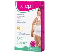 X-Epil - Bandes de cire premium visage prêtes à l'emploi (12 pcs)