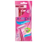X-Epil - rasoir jetable femme 2 lames - lot de 4