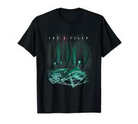 X-Files Alien Human Experiment Test Neon Big Chest Poster T-Shirt