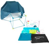 X-Forts Kit De Construction De Forts Pour Enfants - Kit De Construction De Forteresses, Châteaux, Tunnels - Pièces Légères Et Résistantes - Avec Tissu (Set 85 Pièces)