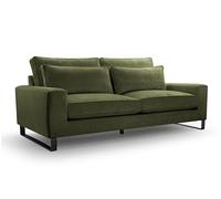 X-Group4th CARA Canapé d'angle de luxe, 221 x 106 x 90 cm, sans fonction de sommeil, avec mousse à mémoire de forme, pour un confort d'assise optimal, pratique, couleur : vert