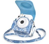 X-H2S/ X-H2 Case-Premium PU Leather Half Case for Fujifilm XH2S/ XH2 Digital Camera-Protective Case for Fuji XH2s XH2,Blue Jeans,Magnetic buckle