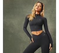 X Harry Potter FeatherFit™ Sweat-Wicking Soft Stretchy Front Zipper Graphic Cropped Long-Sleeve Low-Impact Yoga Pilates Barre Studio Daily Casual Wear L,M,S,XL,XS,XXL,XXS,XXXL,XXXXLUnicoloreTissu tric