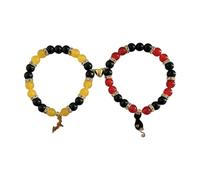 X-Institute Heart Designs Couple Bracelets Comfortable and Secure Fit Portable for Couples and Friend on Special Occasions Elastic Comfortable Wear