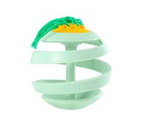 X-Institute Jouet Roly-poly pour chaton en forme de gobelet pour chat qui fait de l'exercice avec des tresses, jouet Roly-poly couleur vive