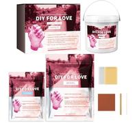 X-Institute Kits de moulages à la Main Personnalisables pour Couples, Ensemble de Moulage à la Main en Poudre de Clones, idéal pour Les décorations de Mariage et de Maison