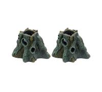 X-Institute Lot de 2 vivariums décoratifs pour vivarium, cachettes, lézards et serpents, accessoire pour animal domestique et confortable