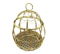 X-Institute Lot de 6 boîtes à bonbons creuses en fer pour cage à oiseaux - Solution de rangement polyvalente - Boîtes cadeaux dorées - Décoration élégante