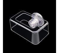 X-Institute Mangeoire à poissons transparente avec ventouse en acrylique pour alimentation flottante