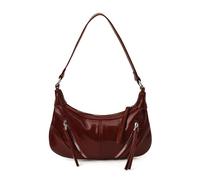 X-Institute PU Armpit Bag with Tassels Embellishments Shoulder Bags Crossbody Handbag Suitable for Casual and Social Gatherings Retro Evening Purse Women