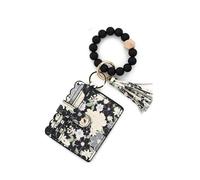 X-Institute Wristlet Keychain Wallet Credit Card Holder Keyring Thin Purse Bangle Tassels Key Rings for Women Girls Gift Wallet Wristlet for Women