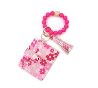 X-Institute Wristlet Keychain Wallet Credit Card Holder Keyring Thin Purse Bangle Tassels Key Rings for Women Girls Gift Wallet Wristlet for Women