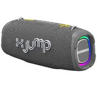 X JUMP XJ 200 Boîtier sans Fil Portable amplifié 90 W, Haute Performance avec Fonction TWS, USB, AUX-in, Microphone intégré, Haut-Parleur sans Fil, résistant à l'eau, étanche IPX5, Gris