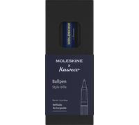 X Kaweco Stylo À Bille Rechargeable En Plastique Abs Pour Écrivains,Preneurs De Notes,Recharge 1,0 Mm Avec Encre Bleue Incluse,Couleur Bleu