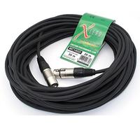 X-LEAD MC10GD200BK série GOLD - Câble pour microphone de qualité professionnelle - XLR/XLR - Câble symétrique - connecteurs d'origine INCO - (20 m, noir) MADE IN ITALY By INCO