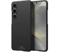 X-level Coque Compatibile avec Samsung S25, 0.35mm Ultra Mince Housse de Protection Anti-Rayures Fibre Carbone Texture Slim Hard Cover Etui pour Samsung Galaxy S25 - Noir