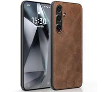 X-level Coque Cuir pour Samsung Galaxy S24 FE 5G,[Protection Militaire] Cuir PU Premium Coque Compatible avec Samsung S23 FE Étui Arrière Housse Fine Antichoc Case pour S24 FE, Marron