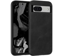 X-level Cover Google Pixel 8A, [Earl 3 Serie] Pelle Cuoio Antigraffio Con Guscio Interno Rigido per PC e Custodia Protettiva Antiurto in Silicone TPU per Paraurti per Google Pixel 8A - Nero