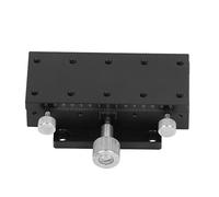 X Linear Stage | Gear Rotation Manual Control, Scale | 30μm Accuracy for Measuring/Optical Instruments | Dovetail Guide Sliding Table, Aluminum Alloy (90X40mm)