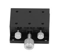 X Linear Stage | Gear Rotation Manual Control, Scale | 30μm Accuracy for Measuring/Optical Instruments | Dovetail Guide Sliding Table, Aluminum Alloy (60X40mm)