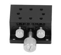 X Linear Stage | Gear Rotation Manual Control, Scale | 30μm Accuracy for Measuring/Optical Instruments | Dovetail Guide Sliding Table, Aluminum Alloy (50X30mm)