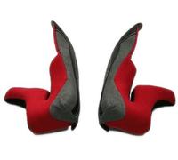 X-Lite X-403 GT/Ultra Carbon Garnitures de joue, noir/rouge, Taille XS