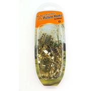 X Lot de 40 crochets pour tableau en laiton plaqué n°2