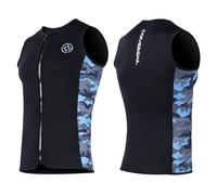 X-mAnTA, gilet en néoprène pour hommes, veste en néoprène 3 mm, zip frontal, sans manches, combinaison mouillée, veste en néoprène, pour la plongée, la natation, le canoë, le surf, taille M