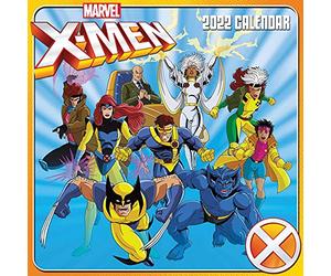X-Men Calendrier 2022 - Calendrier mensuel 30 x 30 cm - Produit officiel
