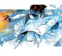 X-Men Ice Blast Impression sur Toile 60 x 80 cm Mélange de Coton Multicolore 60 x 80 x 3,2 cm