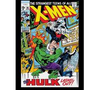 X-Men - Impression sur toile "The Hulk Lashes Out" PM10632 (Taille unique) (Coloré)