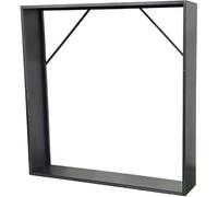 X-Metal Abri Bûches en Acier Corten Marron 180x180 cm, 40 kg