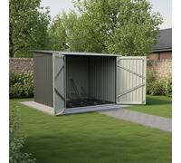 X-Metal Garage à Vélos en Acier Galvanisé Anthracite 4,2m² | Abri 4 Places avec Kit d'ancrage | Rangement Extérieur Vérouillable avec Accès Facile