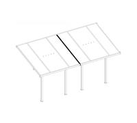 X-Metal Kit de Connexion pour Pergolas Adossées en Acier Galvanisé, Anthracite