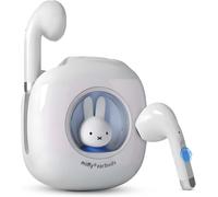 X Miffy 2025 Bt5.3 Wireless Earphones Ipx7 Rabbit Design 36 Hours Playtime With Case Ai Enc Noise Cancelling Sports/Work Headphones (Sky Blue)