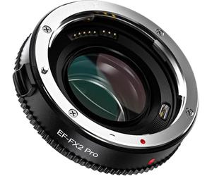 X-Mount Adaptateur d'objectif EF-FX2 Pro AF 0,71x Speed-Booster compatible pour objectif Canon EF vers appareil photo Fuji X-Mount X-T100 X-T20 X-T10 X-T3 X-A20 X-A10 X-A5 X-E3 X-E2 X-PRO2