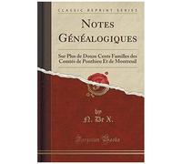 X., N: Notes Généalogiques