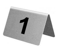 x numéros de table en inox Olympia de 1 à 10 - - Inox G