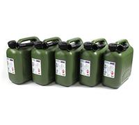 X-Parts Lot de 5 jerricanes à essence 10 l - Homologation UN - Avec bec verseur - Pour diesel E10 + E85