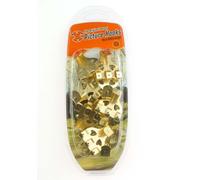 X Picture Hooks No.4 Brass Plated 10 Pack Blister - 12890