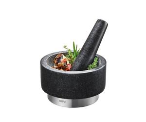 X-PLOSION - Mortier et Pilon Rond en Granit D14 Noir