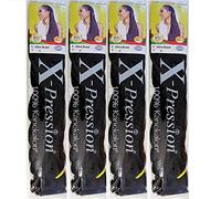 X-pression Premium Original Sensationnel Lot de 4 extensions de cheveux Couleur #1B