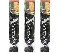 X-pression Premium Original Ultra Braid - Color 1B ( Pack of 3 )