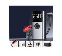 X psblty Alimentation Démarrage d'urgence pour Automobile Pompe Gonflable Appareil Tout-en-Un Multifonctionnel Et Portable Gonfleur Pneus Voiture(6000mAh Smart Clip+EVA Bag Silver)