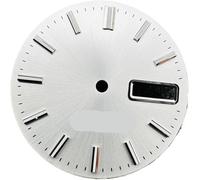 X psblty Cadran de montre 28,5 mm NH36 C3 vert lumineux cadrans mécaniques accessoires mécaniques pour mouvement SK007 NH36A, Cadran blanc, taille unique