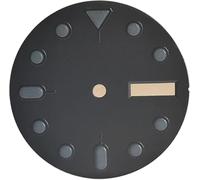 X PSBLTY Cadran de montre à mouvement NH36 de 28,5 mm - Vert lumineux simple/double affichage de la semaine, accessoires de cadran rond en acier inoxydable, 03, taille unique