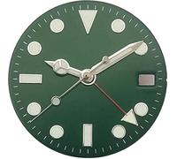 X psblty Cadran et aiguilles GMT de 28,5 mm avec lumière bleue BGW9, compatible avec le mouvement automatique NH34, pièces de rechange pour Custom Watch Building-5