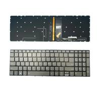 X psblty Clavier Anglais/Russe/hébreu, Compatible avec Les Ordinateurs Portables Lenovo ，V15-IIL 82C5, V15-IGL, V15-ADA, V15-IKB et V15-IWL (Type 82C3).(US Blue Backlit)