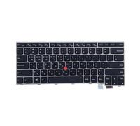 X psblty Clavier argenté US HB IL TW KR TH, Compatible avec Les Ordinateurs Portables Lenovo ，Thinkpad ，T460s, T470s, S2 (1re et 2e générations) et 13 (références 01AV000 et 01AV014).(US English)
