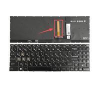 X psblty Clavier for Ordinateur Portable MSI, Disposition RU/US, Compatible avec Les modèles MS-15H1/15H2/15K1/15HK/17S1/1585/1583, Cyborg 15 A12V/A13V/A13U/A13VF et Cyborg 15 AI A1V(Thick RGB RU)